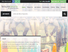 Tablet Screenshot of leisurepeople.com